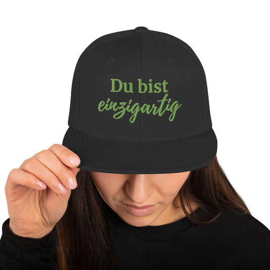 Snapback Kappe „Du bist einzigartig“