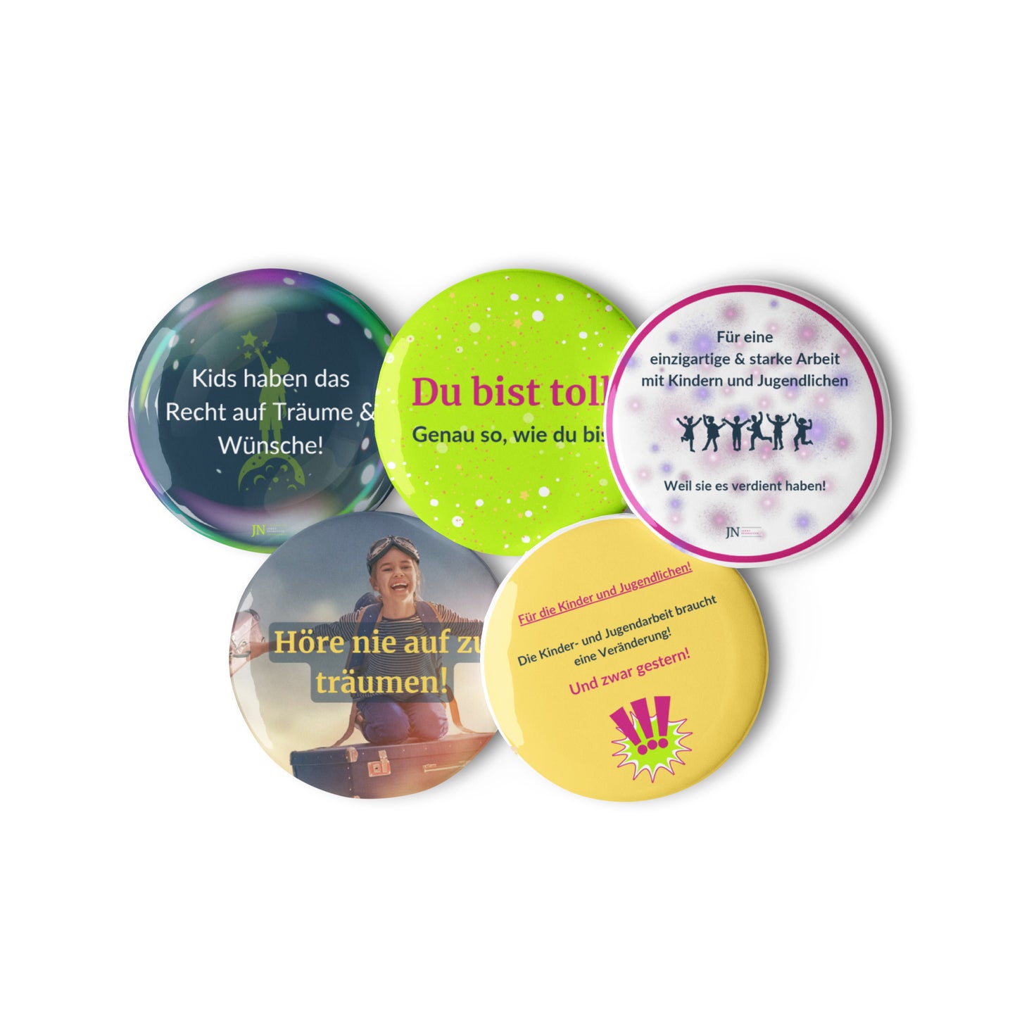 Button-Set – Deine tägliche Dosis Inspiration zum Anstecken