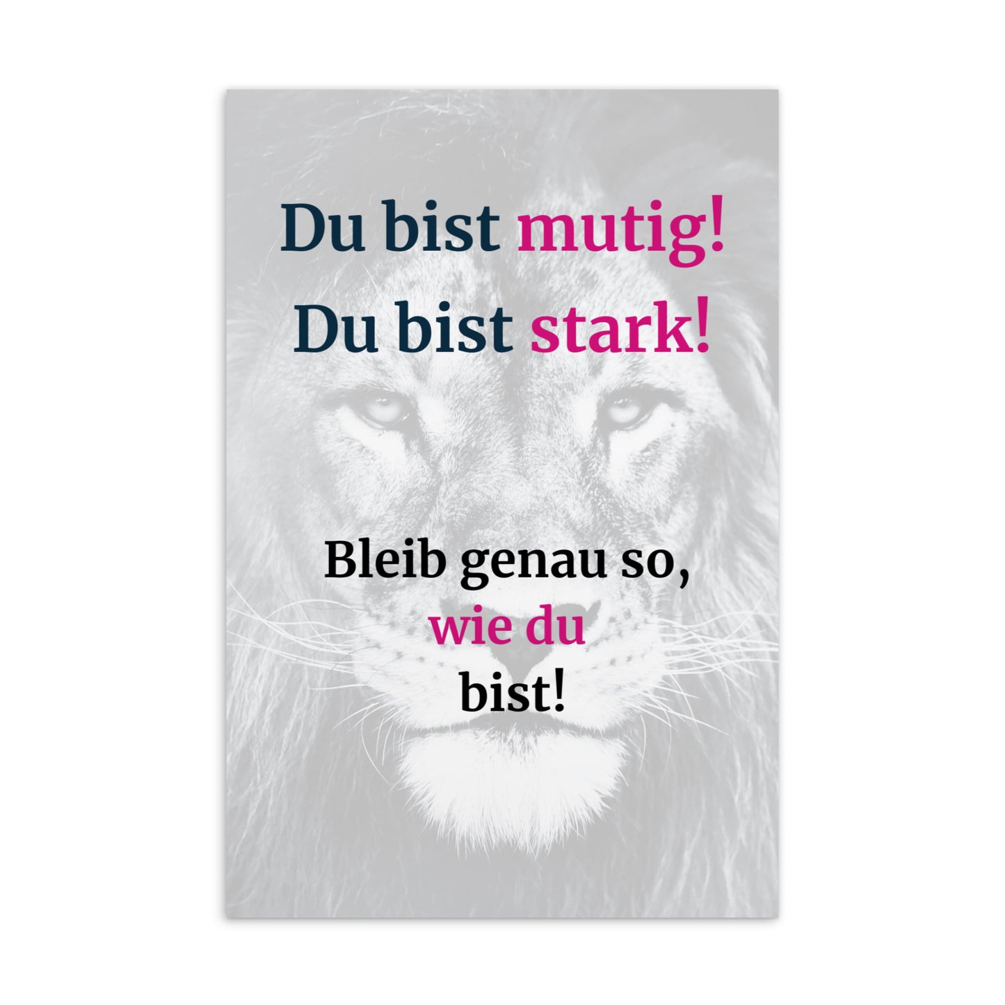 Postkarte „Du bist mutig! Du bist stark!“